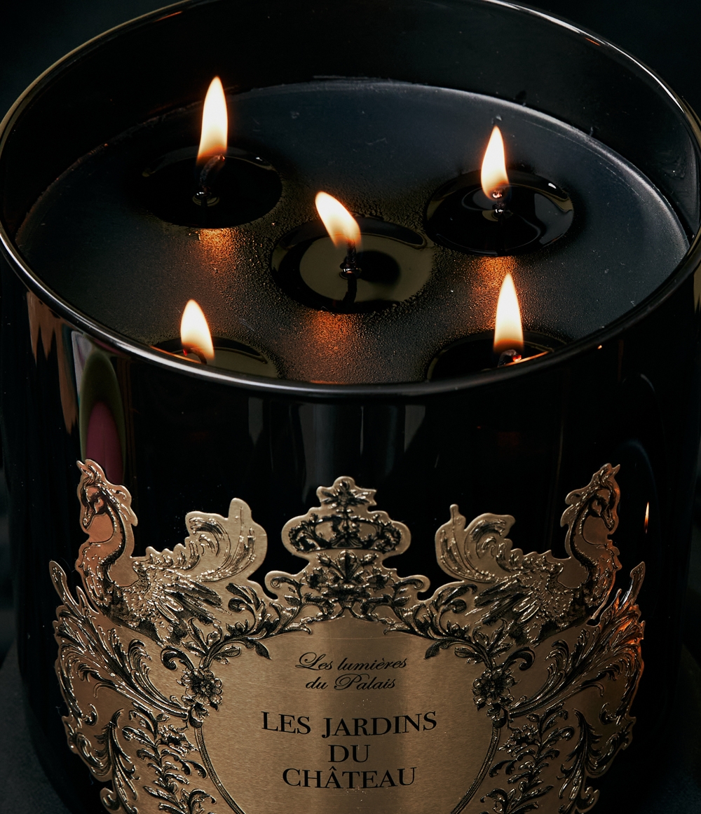 LES JARDINS DU CHÂTEAU. Glass three wick / five wicks